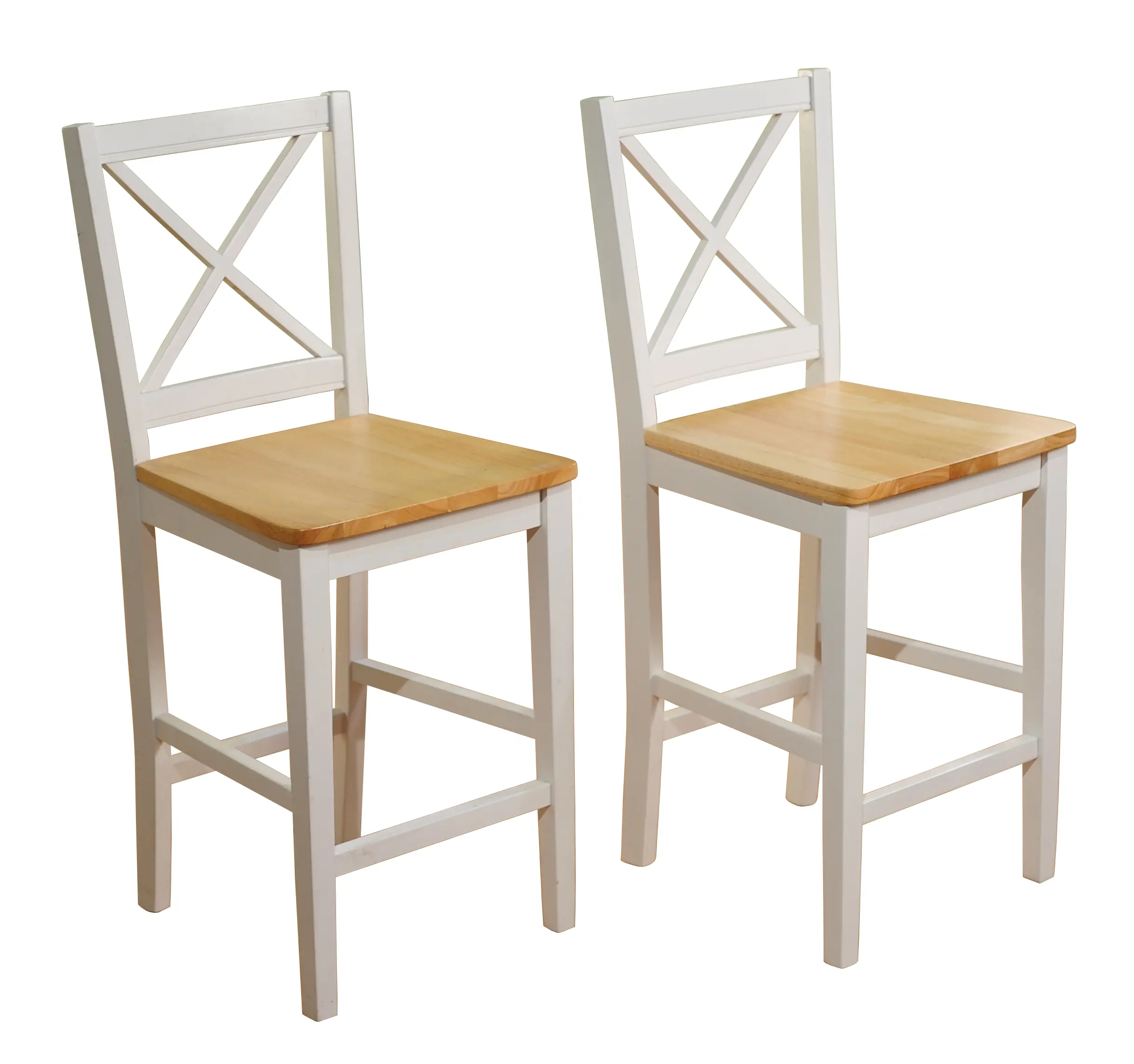 Theresa White Counter Stools, Set of 2-1