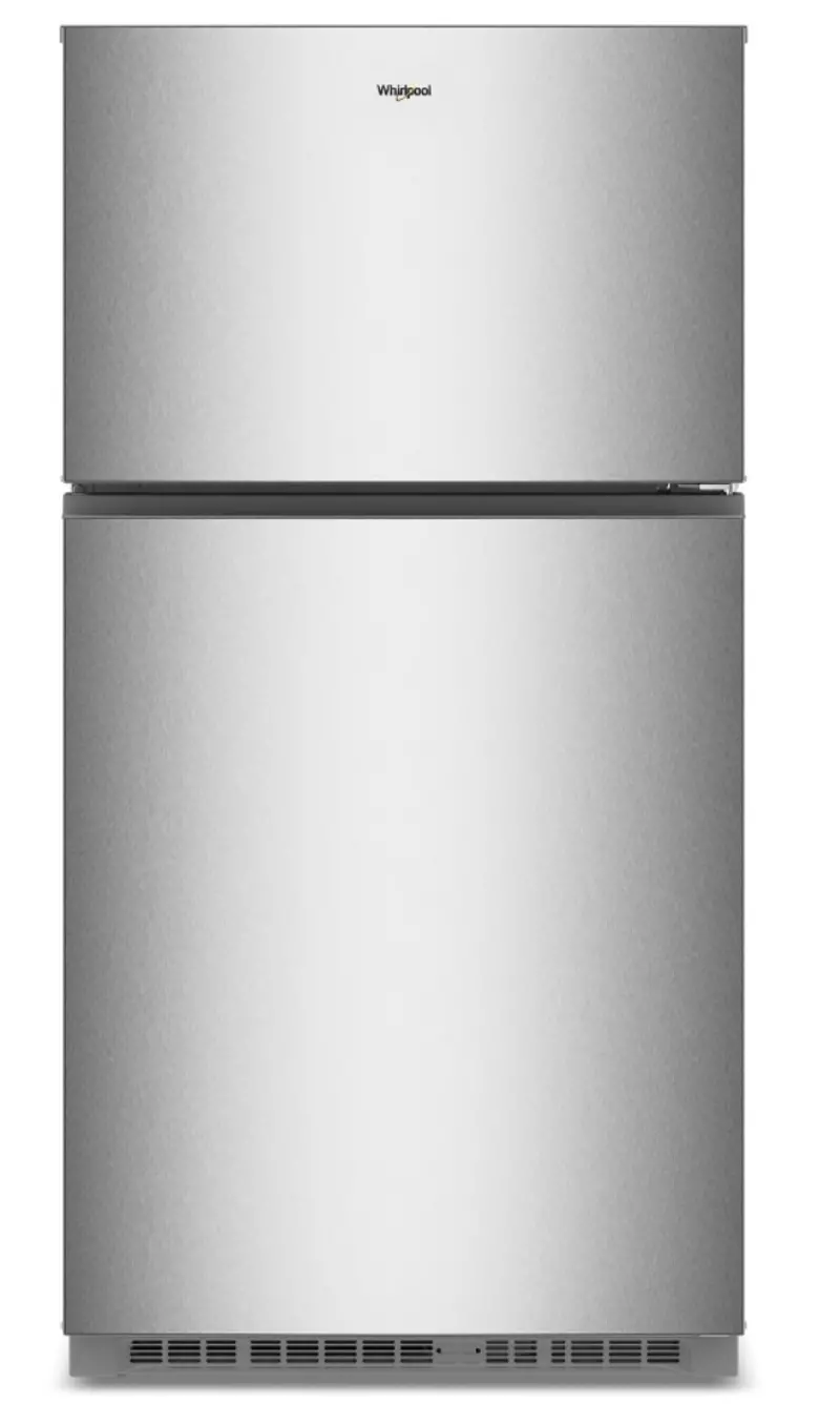 Whirlpool 21.3 Cu Ft Top Freezer Refrigerator – Total Coverage Cooling in Stainless Steel