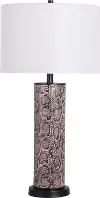 Serpent Faux Leather Table Lamp