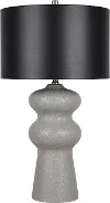 Echo Essence Gray Ceramic Table Lamp