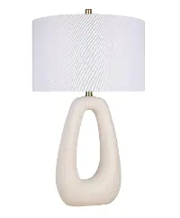 Serenity Loop White Table Lamp