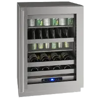 UHBV024-SG01A U-Line 24  Beverage Refrigerator - Stainless Steel
