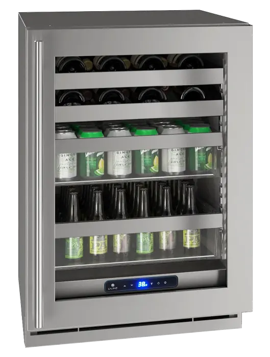 UHBV024-SG01A U-Line 24  Beverage Refrigerator - Stainless Steel-5