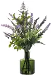 12  Lavendar in Glass Vase