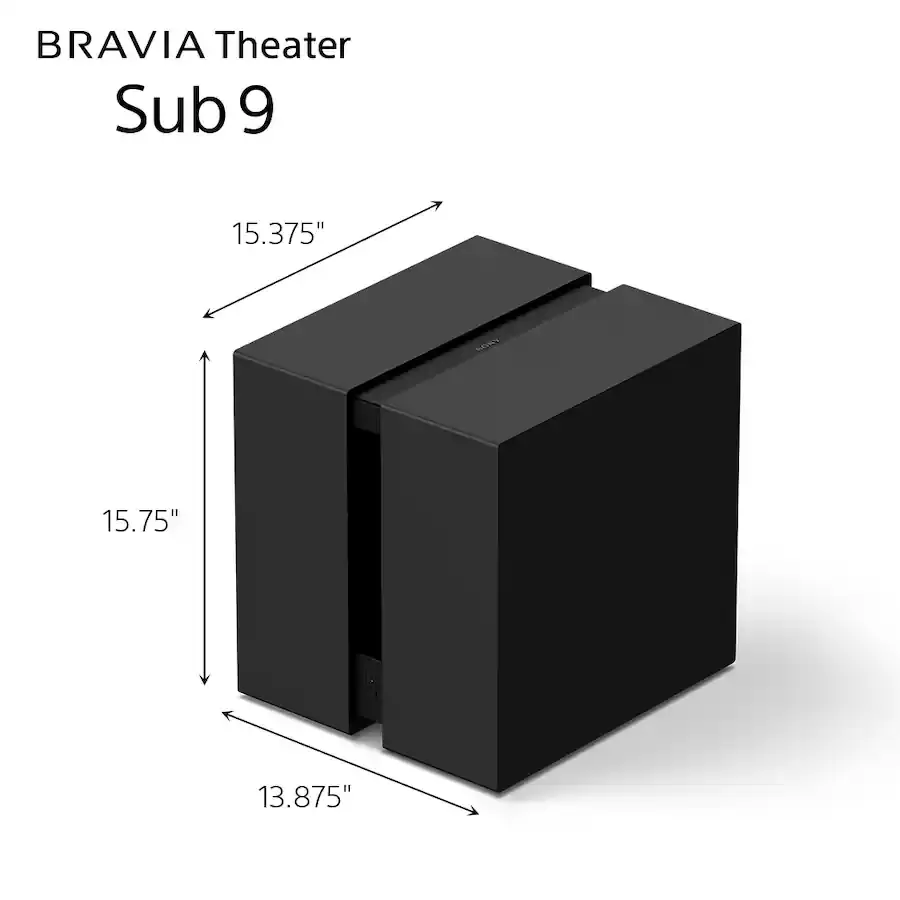 SASW9 Sony Bravia Black Sub 9 Wireless Theater Subwoofer-3