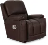 10X530/RW/BL211778 Greyson Chocolate Brown Power Rocker Recliner with Headrest and Lumbar