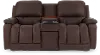 X49530/W2/CM/BL211778 Greyson Chocolate Brown Power Reclining Loveseat with Headrest and Lumbar