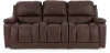 X44530/W2/BL211778 Greyson Chocolate Brown Power Reclining Sofa with Headrest and Lumbar
