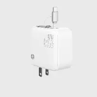 Rockstone White Retractable Foldable Wall Charger