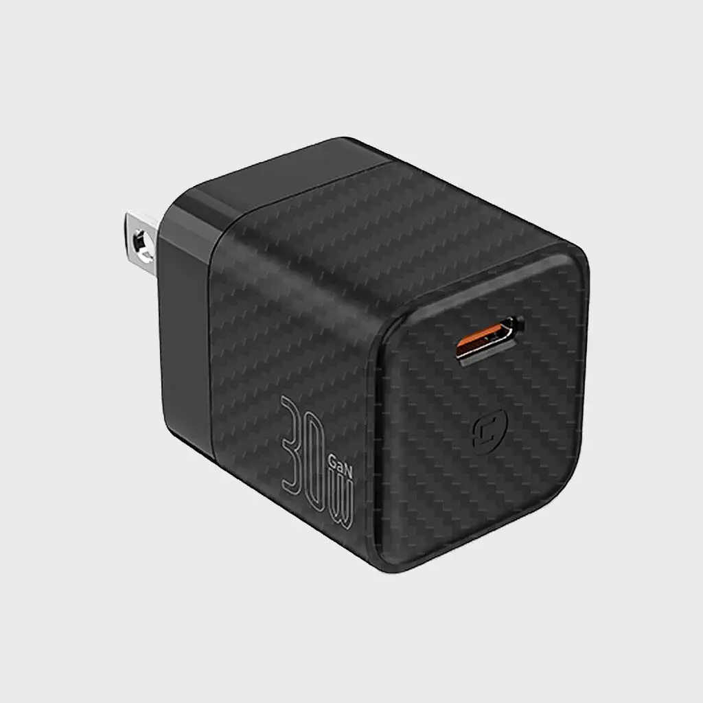 Caseco Black GaN 30W USB-C Foldable Wall Charger-2