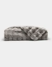 Bubble Cuddle Gray Blanket