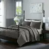 Madison Park Charcoal King 3 Piece Comforter Set