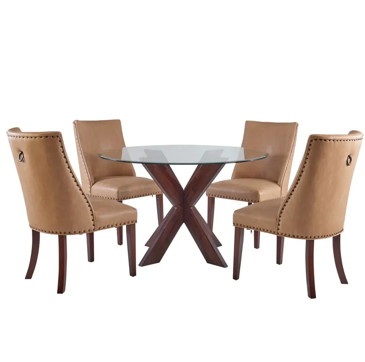 Auden Espresso Caramel 5-Piece Dining Set-1