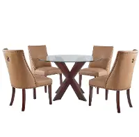 Auden Espresso Caramel 5-Piece Dining Set
