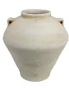Off-White Earthy Tone Vase with Handles