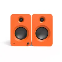 Kanto REN Bookshelf Speakers with Bluetooth - Matte Orange, Set of 2