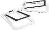 Kanto Angled Desktop Speaker Stands for Small Speakers - White, Set of 2