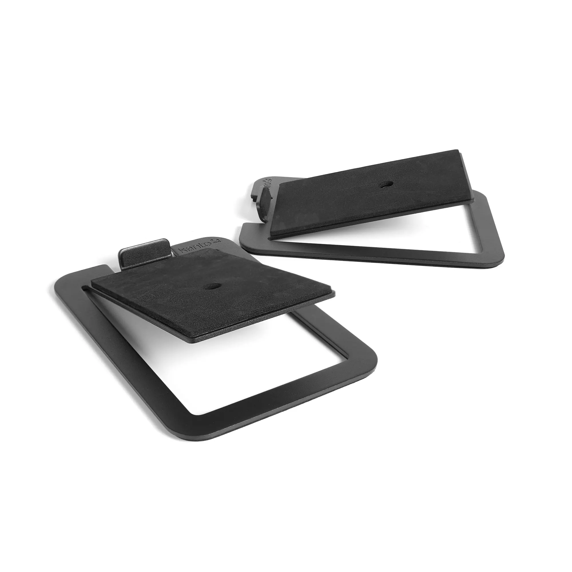Kanto Angled Desktop Speaker Stands for Midsize Speakers - Black, Set of 2-1