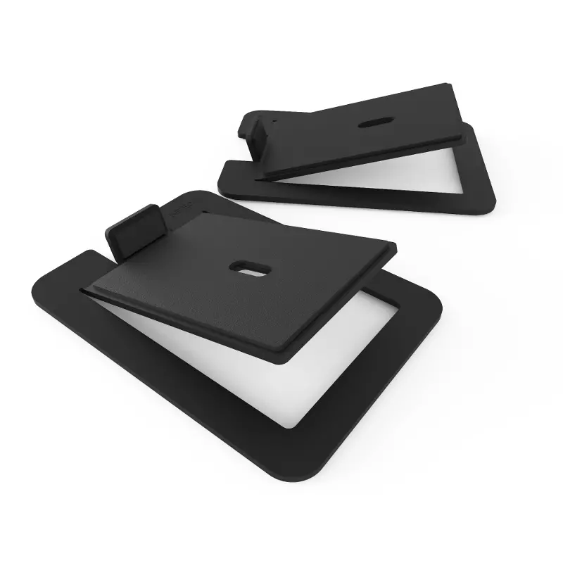 Kanto Angled Desktop Speaker Stands for Large Speakers - Black, Set of 2