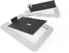 Kanto S6W Angled Desktop Speaker Stands for Large Speakers - White, Pair