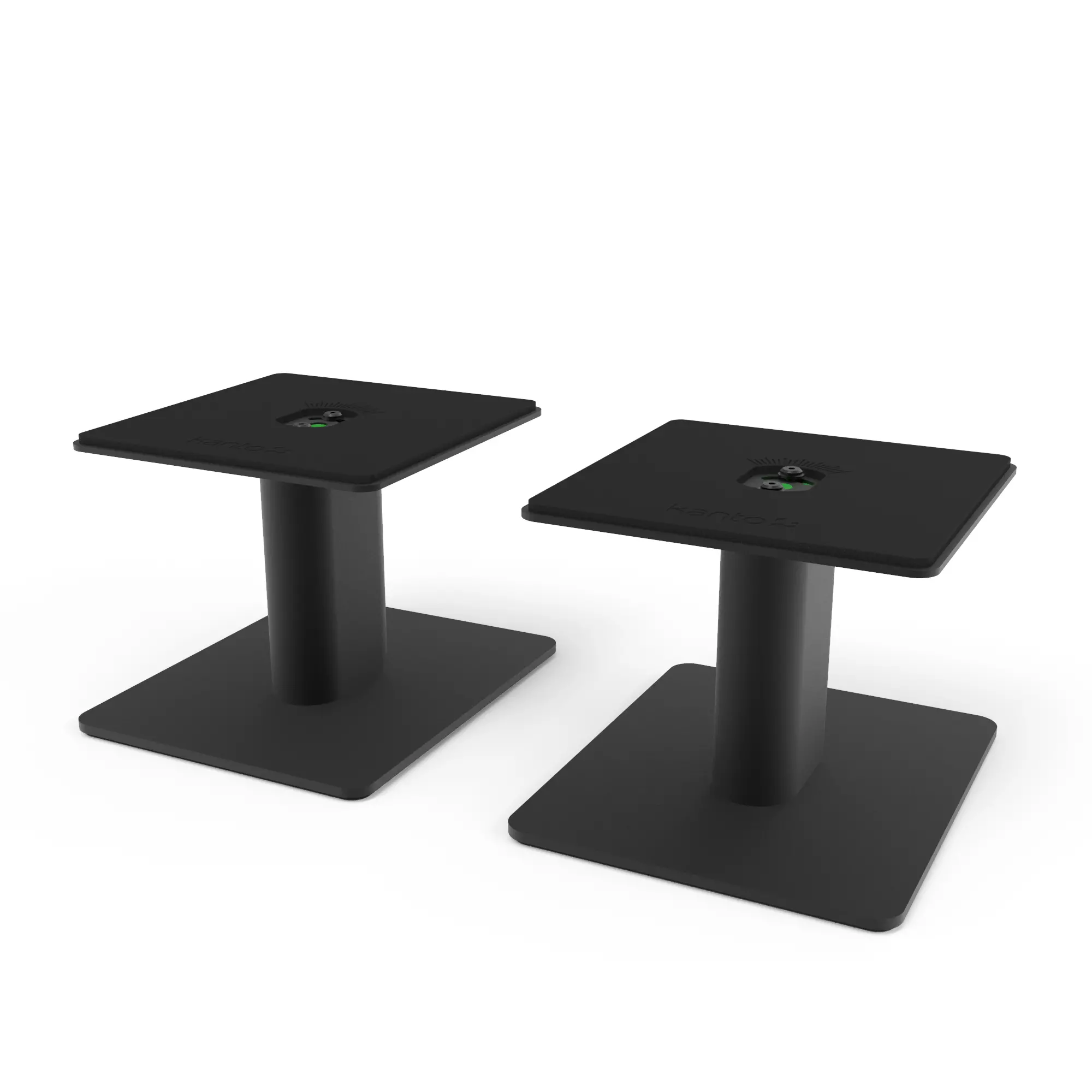 Kanto 6  Universal Desktop Speaker Stands with Cable Management - Black, Set of 2-3