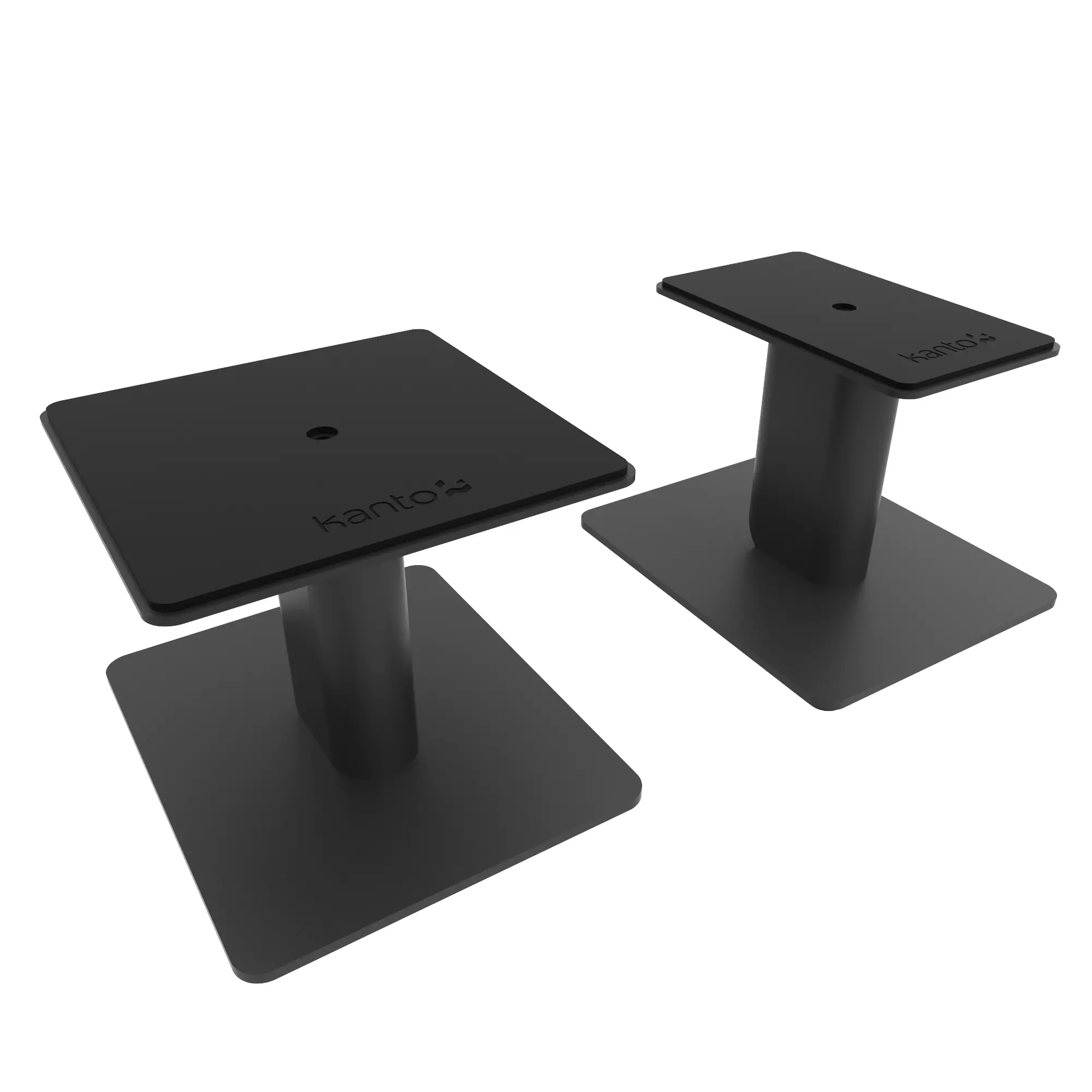 Kanto 6  Universal Desktop Speaker Stands with Cable Management - Black, Set of 2-4
