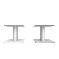 Kanto 6  Universal Desktop Speaker Stands with Cable Management - White, Set of 2