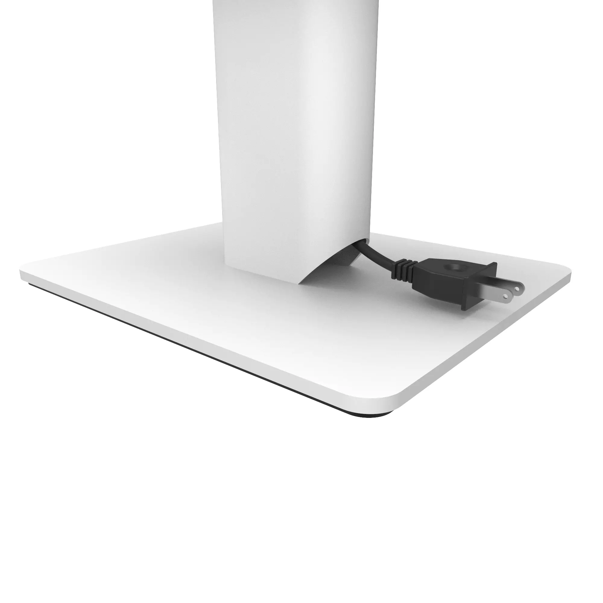 Kanto 6  Universal Desktop Speaker Stands with Cable Management - White, Set of 2-9