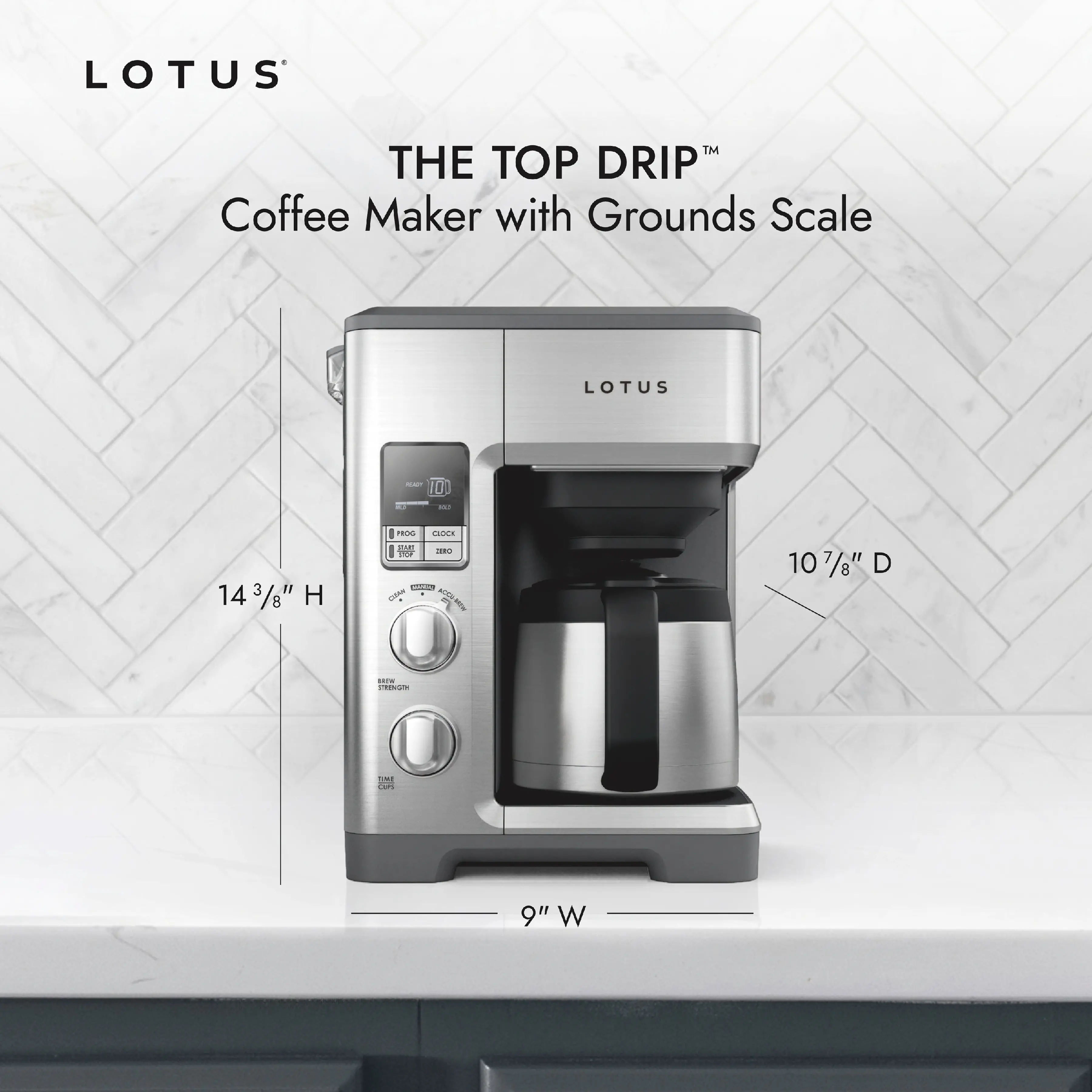 LTSCM500 Lotus Professional Series Top Drip Coffee Maker - Stainless Steel-7