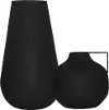 Roove Black Modern Vase