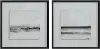 Tangelo 2-Piece Black and White Abstract Landscape Wall Art
