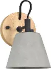 Turtle Bay Wood and Concrete Wall Sconce