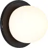 Sybil Round Black Wall Sconce