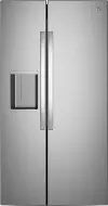 GZS24PYYFS GE 23.5 Cu Ft Side-by-Side Refrigerator - Counter Depth Stainless Steel