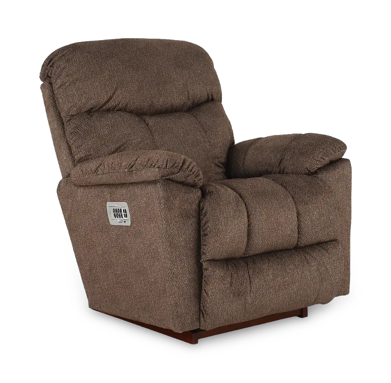 Morrison Cappuccino Brown Power Rocker Recliner with Headrest and Lumbar