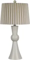 White Metal Table Lamp