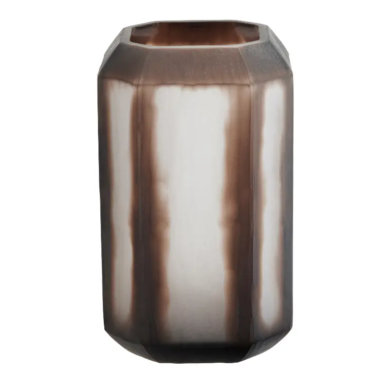 Stefano Large Glass Bronze Vase