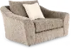 Wilson Warm Taupe Suede Oversized Chair