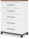 Dutton White Oak 5-Drawer Chest