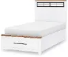 Dutton White Oak Twin Storage Bed