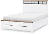 Dutton White Oak Full Storage Bed
