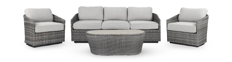 Sophie Gray 4 Piece Patio Seating Set