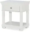 Canterbury Natural White 1-Drawer Nightstand