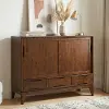 Bailey English Walnut Brown Storage Cabinet