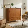 Bailey Tenne Brown Teak Storage Cabinet