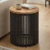 Bayview Black and Natural Accent Table