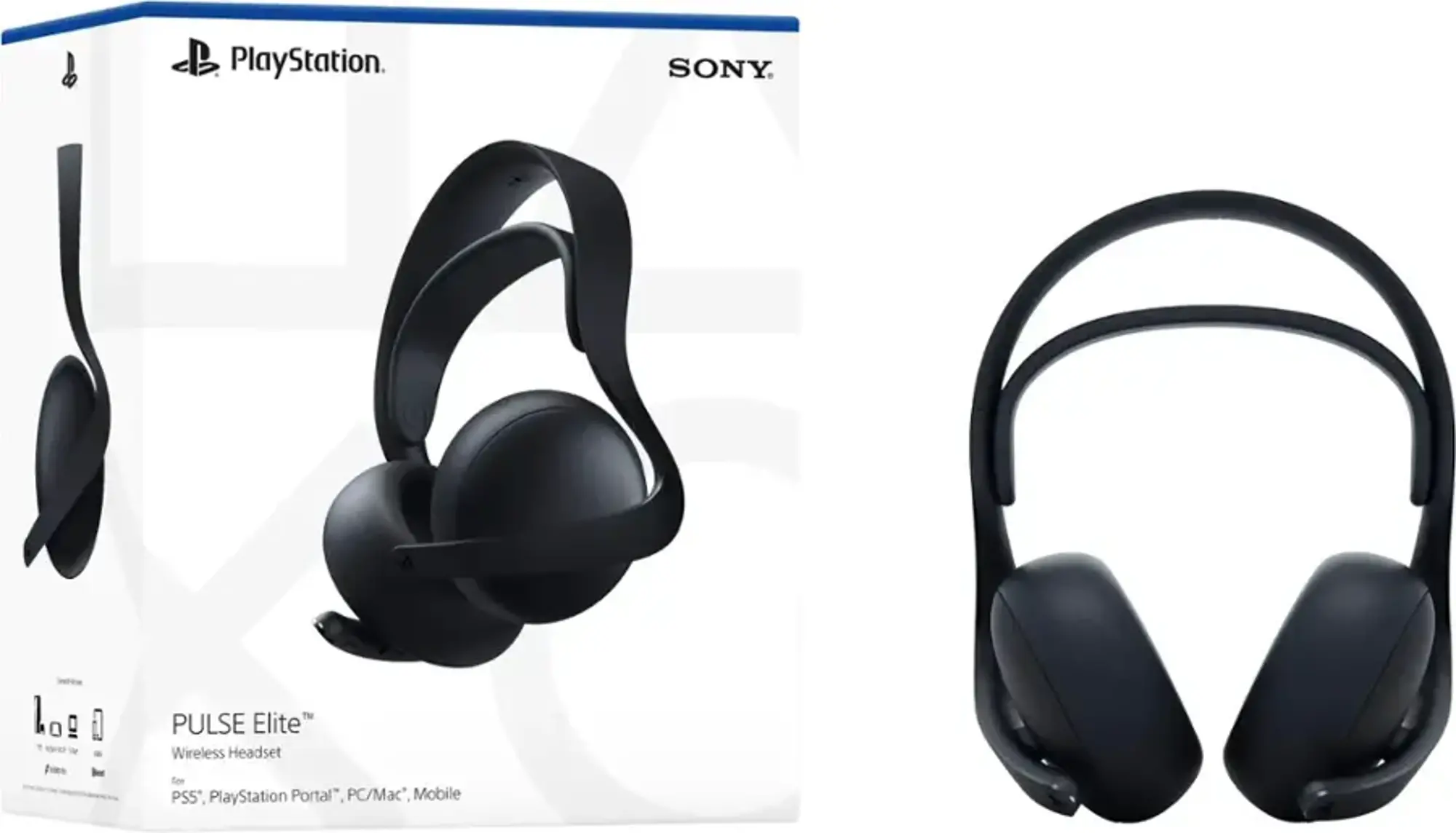 Sony PULSE Elite wireless headset - Midnight Black | RC Willey