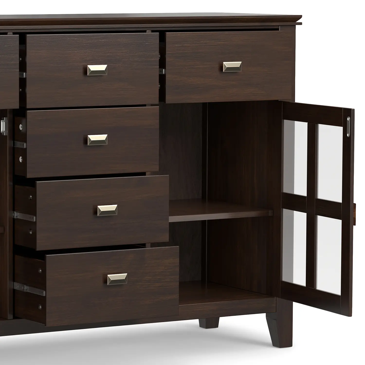 Bloor Dark Amber Brown Sideboard Buffet-7