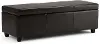 College Dark Clove Brown Storage Ottoman Bench