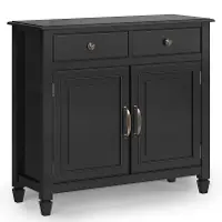 Danforth Ebony Black Entryway Storage Cabinet